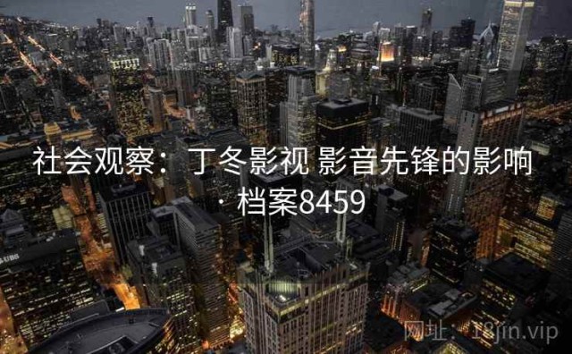 社会观察：丁冬影视 影音先锋的影响 · 档案8459