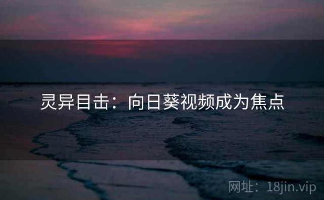 灵异目击：向日葵视频成为焦点