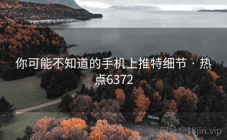 你可能不知道的手机上推特细节 · 热点6372